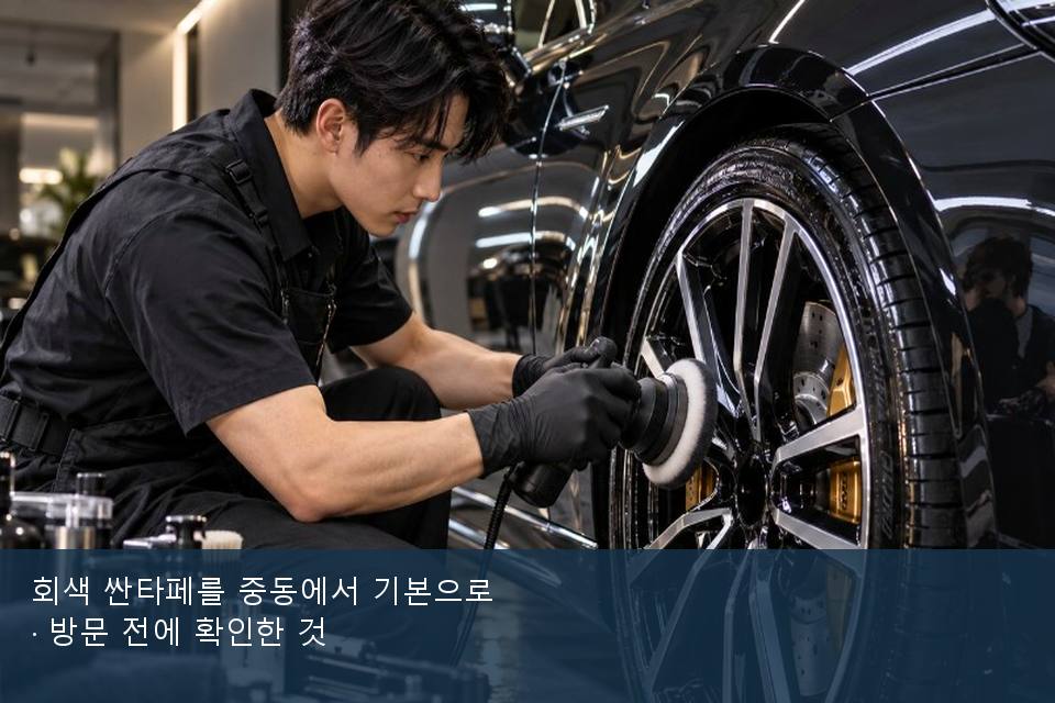 회색 싼타페를 중동에서 기본으로 · 방문 전에 확인한 것